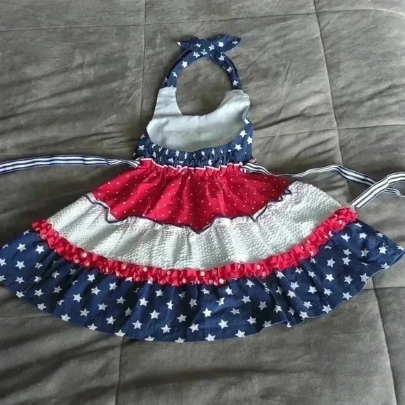 JESSICA Ann toddler stars & dots dress - Picture 3 of 7